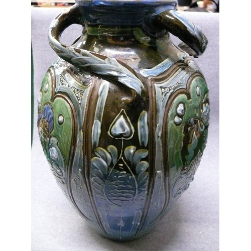 A LARGE CHARLES BRANNAM POTTERY VASE