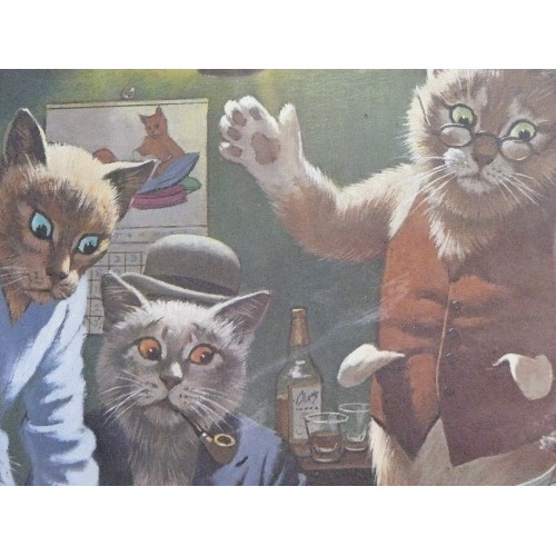 197A - 'SNOOKER ROOM' PRINTS INCLUDING 'JACK THE RIPPER' AND 'FEEDING THE KITTY' BY ARTHUR SARNOFF.