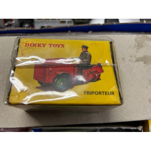 221 - A BOX OF COLLECTORS VEHICLES TO INCLUDE CARS, TRAINS AND LORRIES BY MATCHBOX, DINKY AND CORGI.