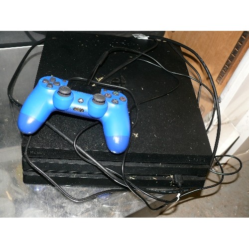 204E - SONY PLAYSTATION PS3 WITH STAR WARS DISC, AND A PS4 WITH ONE CONTROLLER.