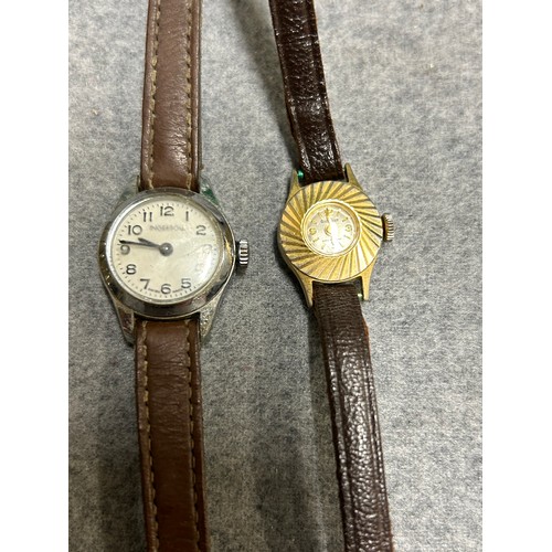 46 - 4 LADIES WRIST WATCHES INCLUDING INGERSOLL WITH LEATHER STRAP