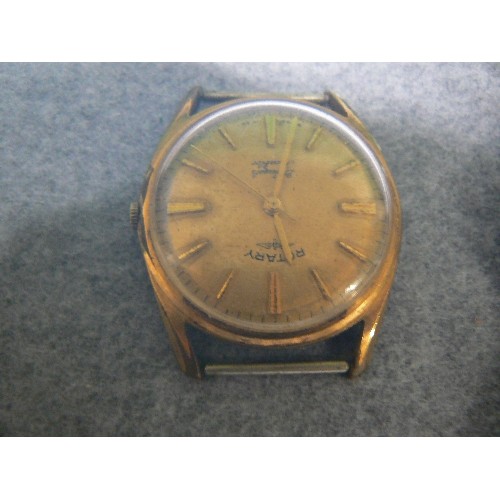 17 - A COLLECTION OF WATCHES 1/ GENTS ROTARY 1960`ISH 21 JEWELS WORKING 2/ LOVELY OLD WATCH 1910-20`ISH C... 