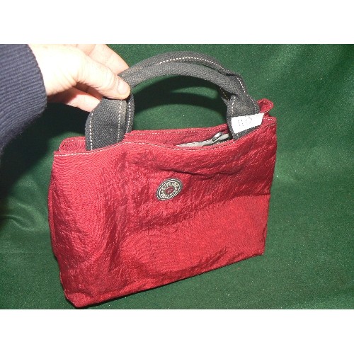 110 - A NICE RED HANDBAG BY KIPLING