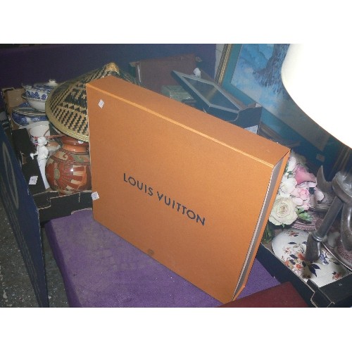 185 - A LARGE LOUIS VUITTON STORAGE BOX