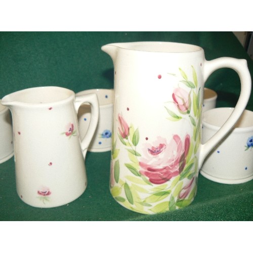 204 - A SELECTION OF 5 COFFEE MUGS BY EMMA BRIDGWATER PLUS A FURTHER SET OF 9 MUGS BY DELIVERANCE. COUNTY ... 