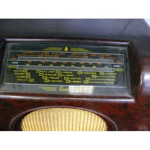 74 - A VERY NICE VINTAGE BAKELITE RADIO BY BUSH