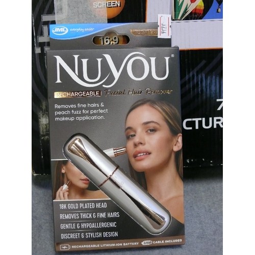 67 - NUYOU HAIR REMOVER BRAND NEW IN BOX PLUS A DIGITAL PHOTO FRAME AND A BRAND NEW KING SIZE DUVET SET