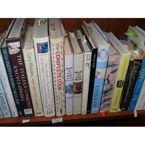 149 - A LARGE SELECTION OF VARIOUS COOKERY BOOKS TO INCLUDE NIGELLA LAWSON, MARY BERRY, GARY RHODES AND DE... 