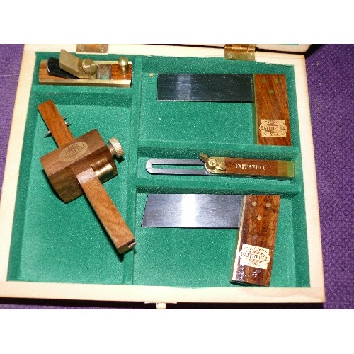 241 - A GOOD QUALITY WOODEN  MINIATURE CARPENTERS OR MODELLERS SET BY FAITHFULL TOOLS