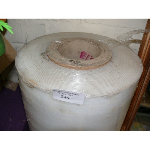 246 - A VERY LARGE INDUSTRIAL ROLL OF CLING WRAP/FILM