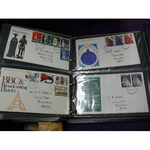 173 - A LARGE COLLECTION OF VARIOUS FIRST DAY COVERS, CONTAINED IN 3 ALBUMS  PLUS EXTRAS