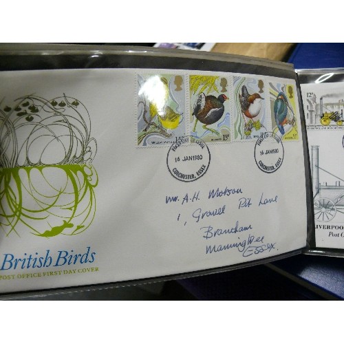 173 - A LARGE COLLECTION OF VARIOUS FIRST DAY COVERS, CONTAINED IN 3 ALBUMS  PLUS EXTRAS