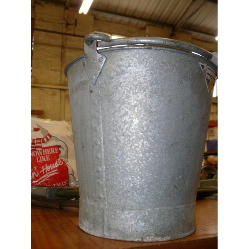 192 - LARGE GALVANISED BUCKET