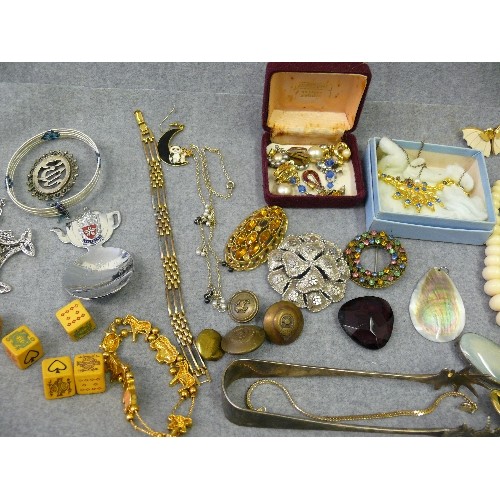 48 - A BOX OF FASHION COSTUME JEWELLERY, REALLY NICE PIECES WELL WORTH A LOOK.