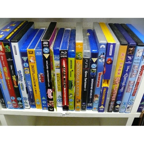 155 - LARGE SELECTION OF VARIOUS DVD'S AND 2 PLAYSTATION 3 GAMES