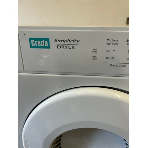 478 - CREDA  SIMPLICITY DRYER T313VW SMALL DRYER