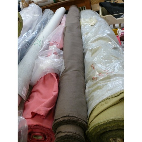 ROLL OF BROWN COTTON FABRIC