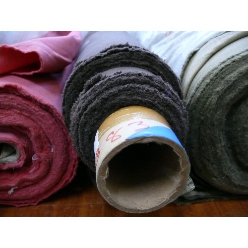 ROLL OF BROWN COTTON FABRIC