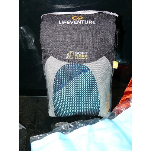 490 - TRAVEL SELECTION -  BODY WRAP,  SINGLE BOX MOSQUITO NET,  GEL COOL MAT, SOFT FIBRE TEK TOWEL, ALL AP... 