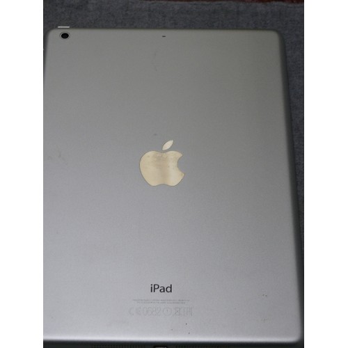 59 - iPAD, WORKING, SWITCHES ON, WILL NEED UNLOCKING.  IN A VERY CLEAN ATTRACTIVE CASE.