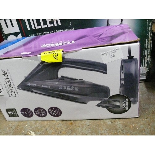 156 - A TOWER STEAM IRON, NEW AND BOXED