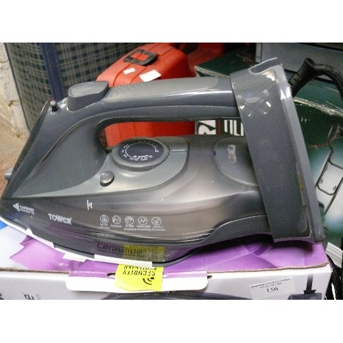 156 - A TOWER STEAM IRON, NEW AND BOXED