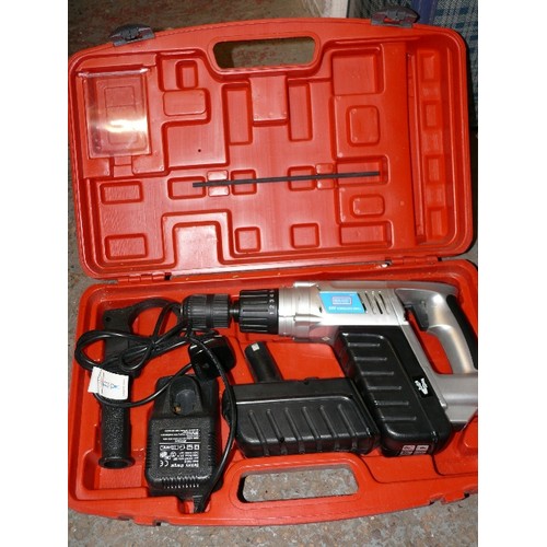 155 - A 24V DRILL WITH BATTERY AND CHARGER IN RED CASE