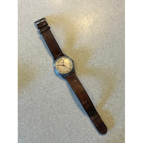 26 - VINTAGE RETRO GENTS ACCURIST WRISTWATCH - 21 JEWELS, ANTIMAGNETIC. SILVERED TWO TONE DIAL. PROBABLY ... 