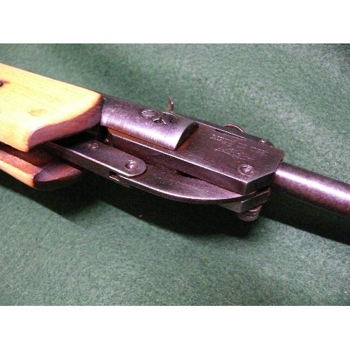 42A - A .177 BAIKAL USSR BREAK BARREL AIR RIFLE WITH A LIGHT WOOD STOCK