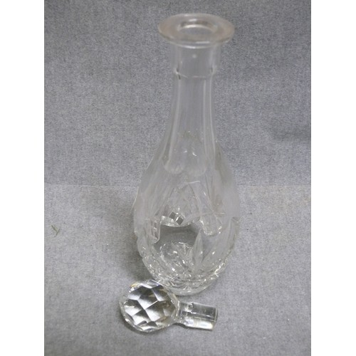 142 - A LOVELY CRYSTAL DECANTER