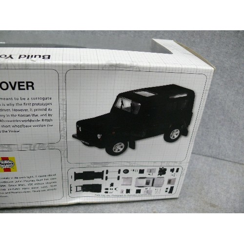 96 - LANDROVER 1958-1985, HAYNES, BUILD YOUR OWN CAR, BOXED AND NEW