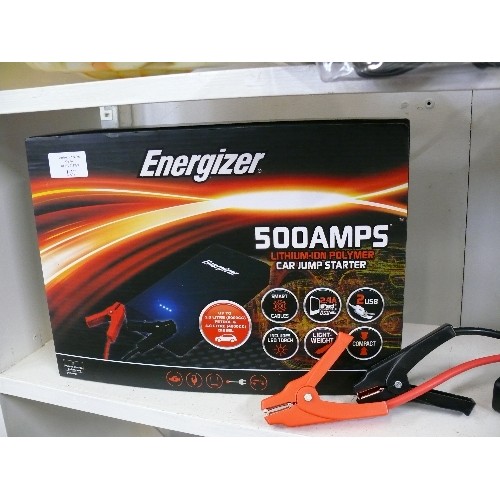 107 - ENERGIZER CAR JUMP STARTER 500 AMPS NEW AND BOXED  PLUS ANOTHER WITHOUT BOX