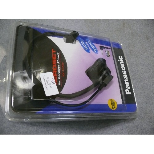 106 - PANASONIC HEADSET FOR CORDLESS PHONES, NEW AND SEALED