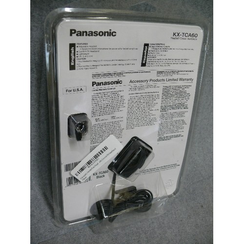 106 - PANASONIC HEADSET FOR CORDLESS PHONES, NEW AND SEALED