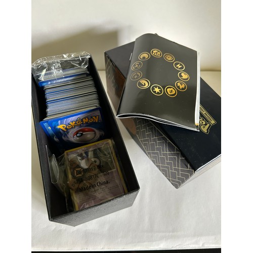 195 - BOXED SET POKEMON SHINING FATES TRADING CARD GAME WITH CARDS RULES AND DICE / COUNTERS - APPEARS NEW... 