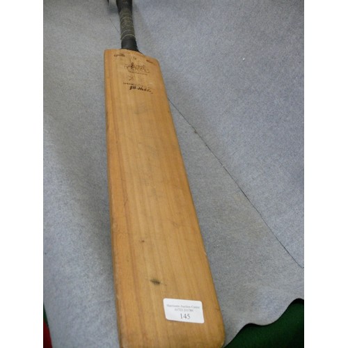 145 - A VINTAGE COLLECTORS CRICKET BAT BY SUMMERS BROWN & SONS, SPECIALLY SELECTED BY J.B HOBBS 5 FORCE TR... 