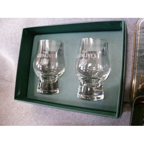 149 - A SELECTION OF BUSHMILLS WHISKY, ALL BOXED PLUS MATCHING COASTERS AND 2 GUINNESS PENS PLUS A PAIR OF... 