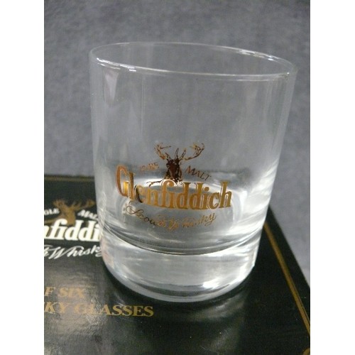 168A - A SET OF 6 GLENFIDDICH WHISKY TUMBLERS IN ORIGINAL BOX