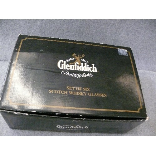 168A - A SET OF 6 GLENFIDDICH WHISKY TUMBLERS IN ORIGINAL BOX