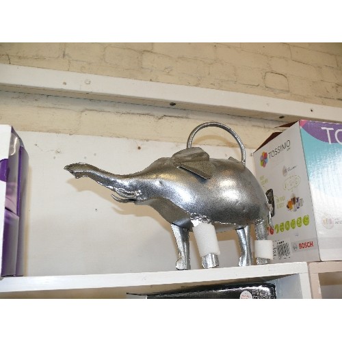 88A - A UNUSUAL METAL ELEPHANT WATERING CAN