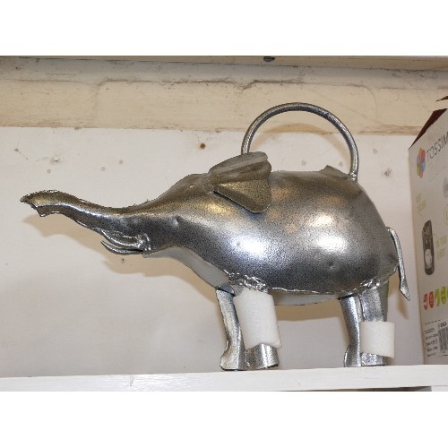 88A - A UNUSUAL METAL ELEPHANT WATERING CAN