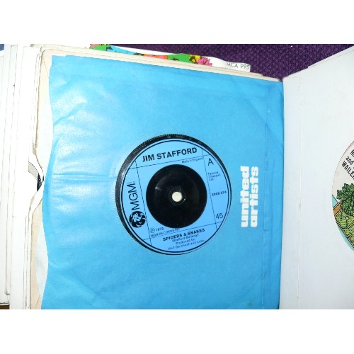 216 - A LARGE SELECTION OF SINGLE 45RPM RECORDS TO INCLUDE PAUL MCCARTNEY, CARLY SIMON, THE COMMODORES, MA... 