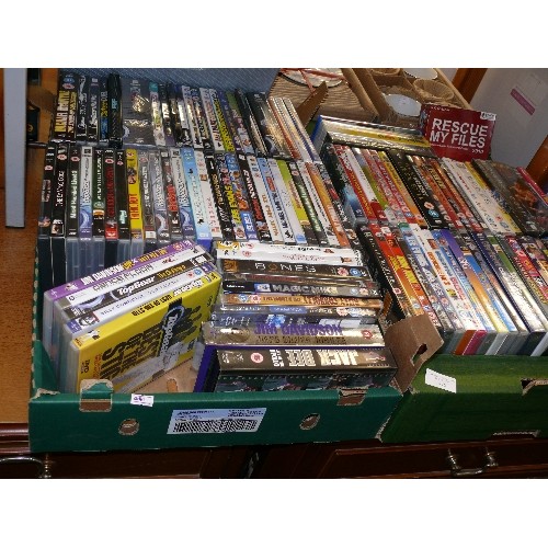 375 - 2 LARGE BOXES OF DVDS TO INCLUDE COMEDY, KIDS AND BOXSETS