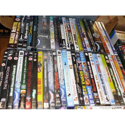 375 - 2 LARGE BOXES OF DVDS TO INCLUDE COMEDY, KIDS AND BOXSETS