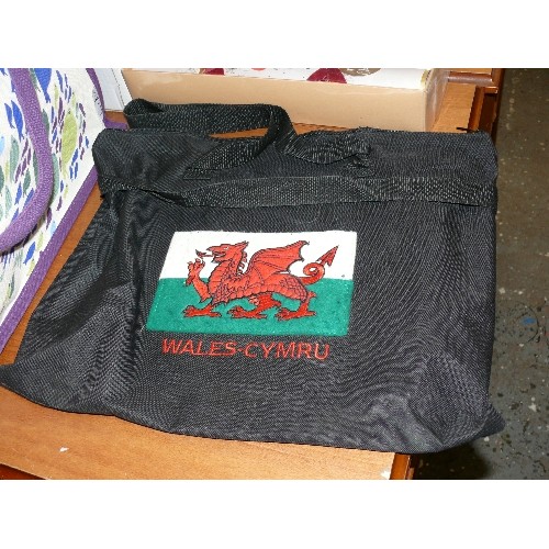 376 - 2 RADLEY DOG THEMED BAGS PLUS A WALES BAG AND A HAVEN SHOPPING BAG BY SAVANNAH MILLER