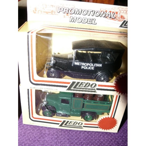 227 - 4 BOXED PROMOTIONAL MODEL VEHICLES BY LLEDO