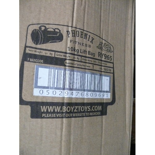 345 - A 10KG LIFT BAG BY PHOENIX FITNESS, NEW IN BOX