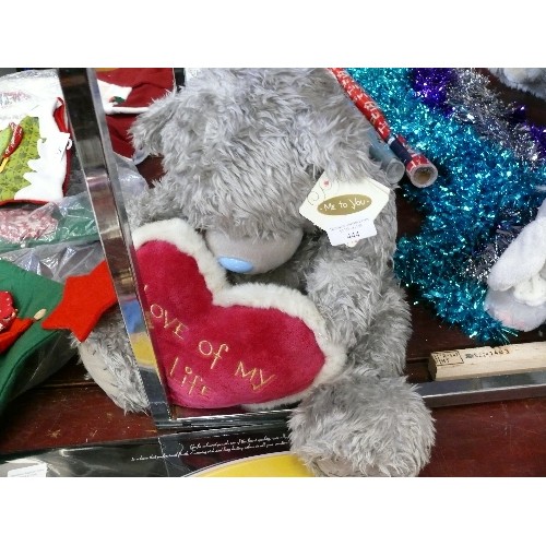 444 - A LARGE 'ME TO YOU' BEAR HOLDING A HEART, NEW WITH TAGS