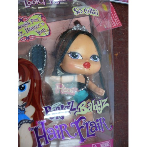 446 - BRATZ BABYZ HAIR FLAIR X 2, NEW AND BOXED