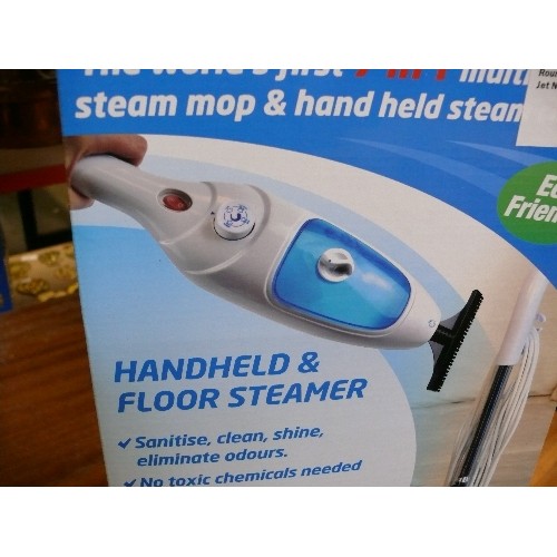 464 - VAPOUR MOP X700 HANDHELD AND FLOOR STEAMER, BOXED AND UNUSED